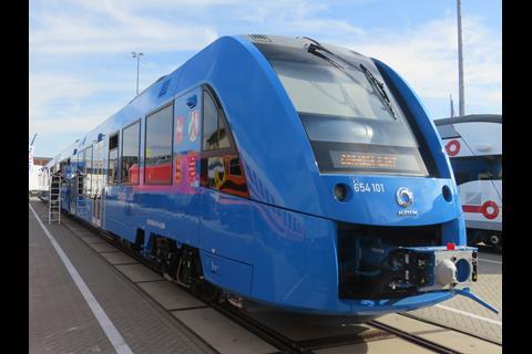 Grayling mentioned the development of hydrogen powered trains.